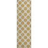 Piper Looms Mayfield Circles AMF980 Gold Machine Washable Area Rug Runner Main Image