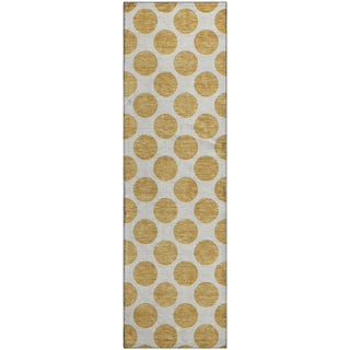 Piper Looms Mayfield Circles AMF980 Gold Machine Washable Area Rug Runner Main Image