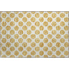 Piper Looms Mayfield Circles AMF980 Gold Machine Washable Area Rug Scatter Main Image