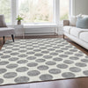 Piper Looms Mayfield Circles AMF980 Gray Machine Washable Area Rug Lifestyle Image Feature