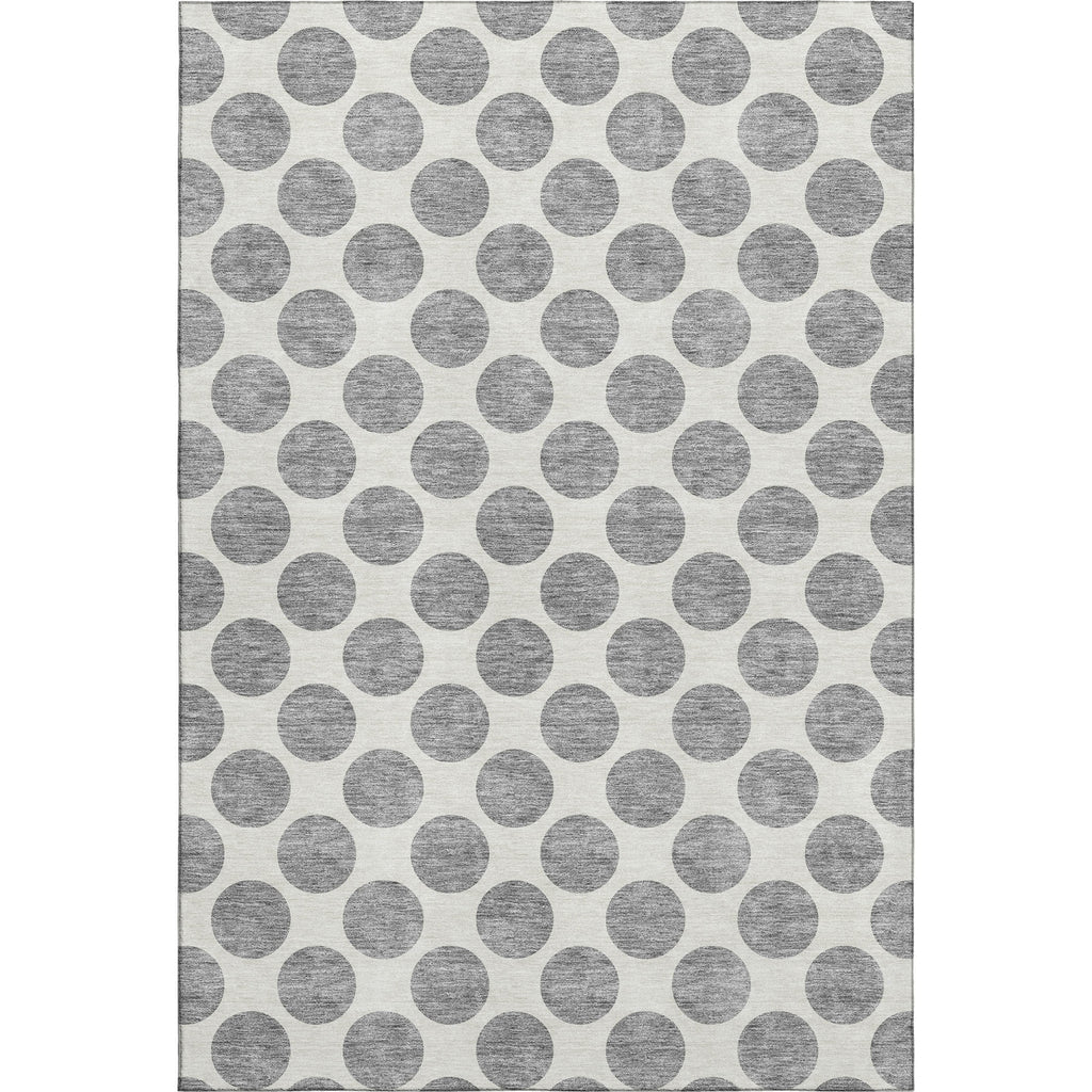 Piper Looms Mayfield Circles AMF980 Gray Machine Washable Area Rug main image