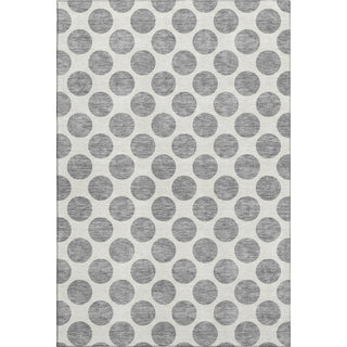 Piper Looms Mayfield Circles AMF980 Gray Machine Washable Area Rug main image