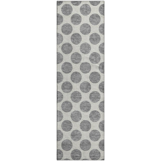 Piper Looms Mayfield Circles AMF980 Gray Machine Washable Area Rug Runner Main Image