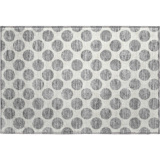 Piper Looms Mayfield Circles AMF980 Gray Machine Washable Area Rug Scatter Main Image