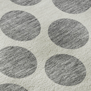 Piper Looms Mayfield Circles AMF980 Gray Machine Washable Area Rug Swatch Image