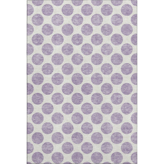 Piper Looms Mayfield Circles AMF980 Lavender Machine Washable Area Rug main image
