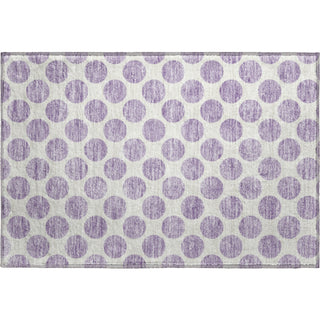 Piper Looms Mayfield Circles AMF980 Lavender Machine Washable Area Rug Scatter Main Image
