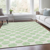 Piper Looms Mayfield Circles AMF980 Mint Machine Washable Area Rug Lifestyle Image Feature