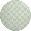 Piper Looms Mayfield Circles AMF980 Mint Machine Washable Area Rug Round Main Image