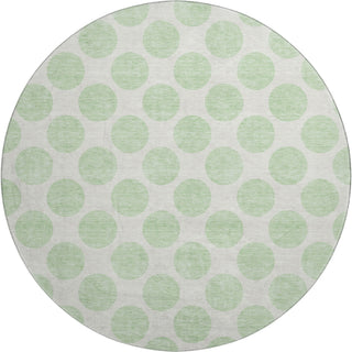 Piper Looms Mayfield Circles AMF980 Mint Machine Washable Area Rug Round Main Image
