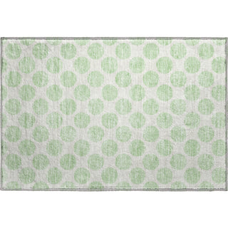 Piper Looms Mayfield Circles AMF980 Mint Machine Washable Area Rug Scatter Main Image