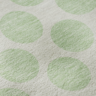 Piper Looms Mayfield Circles AMF980 Mint Machine Washable Area Rug Swatch Image