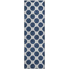 Piper Looms Mayfield Circles AMF980 Navy Machine Washable Area Rug Runner Main Image