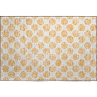 Piper Looms Mayfield Circles AMF980 Peach Machine Washable Area Rug Scatter Main Image