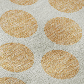Piper Looms Mayfield Circles AMF980 Peach Machine Washable Area Rug Swatch Image