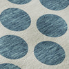 Piper Looms Mayfield Circles AMF980 Teal Machine Washable Area Rug Swatch Image