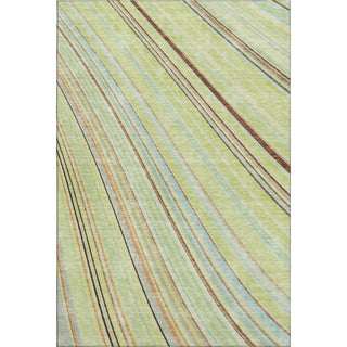 Piper Looms Mayfield Stripes AMF981 Aloe Machine Washable Area Rug main image