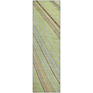 Piper Looms Mayfield Stripes AMF981 Aloe Machine Washable Area Rug Runner Main Image