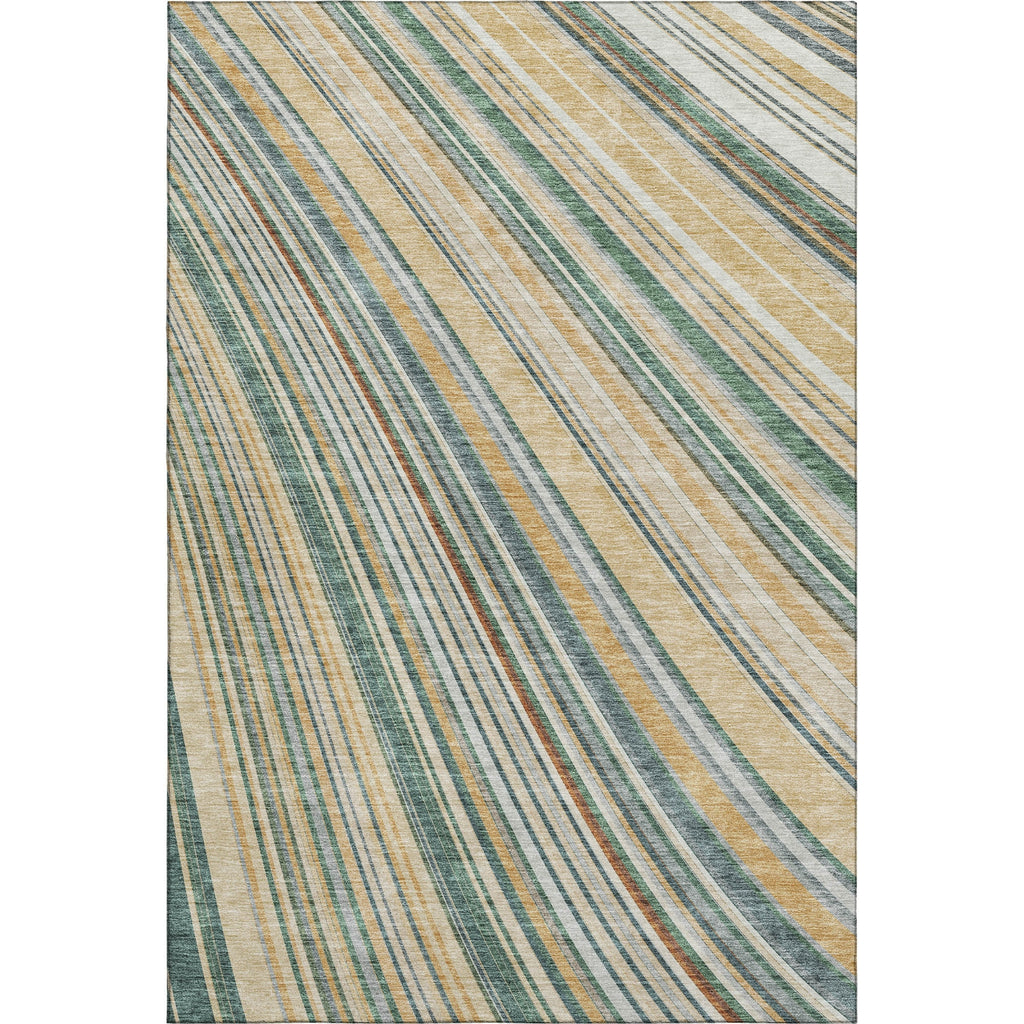 Piper Looms Mayfield Stripes AMF981 Beige Machine Washable Area Rug main image