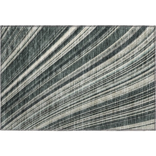 Piper Looms Mayfield Stripes AMF981 Black Machine Washable Area Rug Scatter Main Image