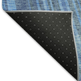 Piper Looms Mayfield Stripes AMF981 Blue Machine Washable Area Rug Backing Image