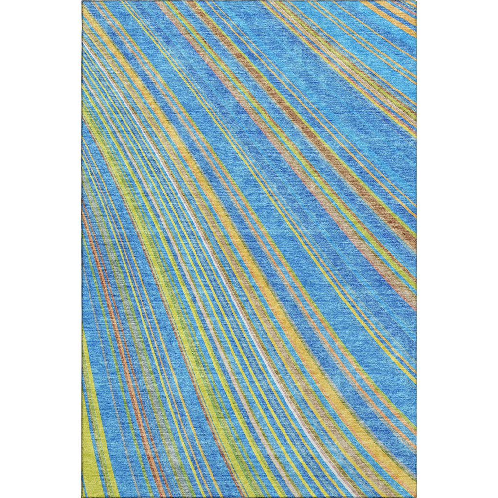 Piper Looms Mayfield Stripes AMF981 Denim Machine Washable Area Rug main image