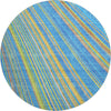 Piper Looms Mayfield Stripes AMF981 Denim Machine Washable Area Rug Round Main Image