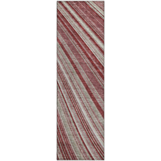 Piper Looms Mayfield Stripes AMF981 Garnet Machine Washable Area Rug Runner Main Image