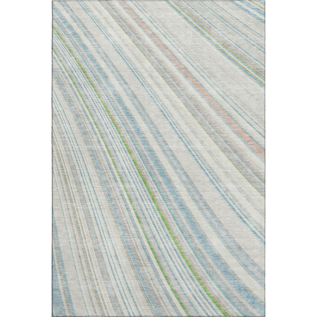 Piper Looms Mayfield Stripes AMF981 Ivory Machine Washable Area Rug main image