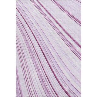 Piper Looms Mayfield Stripes AMF981 Lavender Machine Washable Area Rug main image