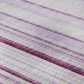 Piper Looms Mayfield Stripes AMF981 Lavender Machine Washable Area Rug Swatch Image