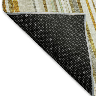 Piper Looms Mayfield Stripes AMF981 Linen Machine Washable Area Rug Backing Image