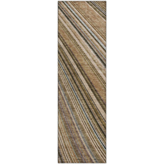 Piper Looms Mayfield Stripes AMF981 Taupe Machine Washable Area Rug Runner Main Image