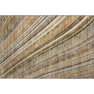 Piper Looms Mayfield Stripes AMF981 Taupe Machine Washable Area Rug Scatter Main Image