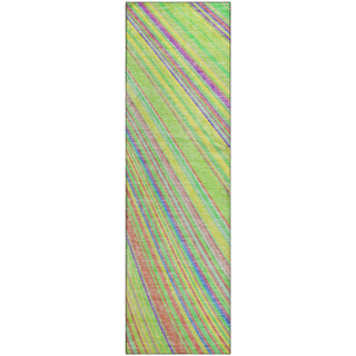 Piper Looms Mayfield Stripes AMF981 Yellow Machine Washable Area Rug Runner Main Image