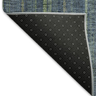 Piper Looms Mayfield Stripes AMF982 Blue Machine Washable Area Rug Backing Image