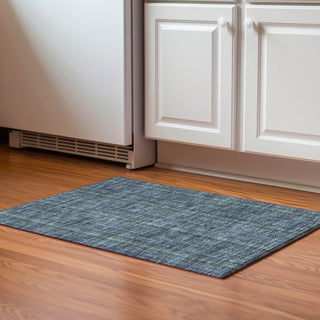 Piper Looms Mayfield Stripes AMF982 Blue Machine Washable Area Rug Scatter Lifestyle Image Feature