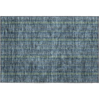 Piper Looms Mayfield Stripes AMF982 Blue Machine Washable Area Rug Scatter Main Image