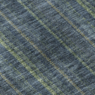 Piper Looms Mayfield Stripes AMF982 Blue Machine Washable Area Rug Swatch Image