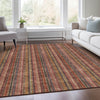 Piper Looms Mayfield Stripes AMF982 Blush Machine Washable Area Rug Lifestyle Image Feature