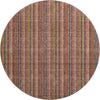 Piper Looms Mayfield Stripes AMF982 Blush Machine Washable Area Rug Round Main Image