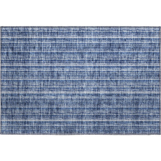 Piper Looms Mayfield Stripes AMF982 Denim Machine Washable Area Rug Scatter Main Image