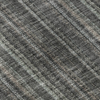 Piper Looms Mayfield Stripes AMF982 Gray Machine Washable Area Rug Swatch Image