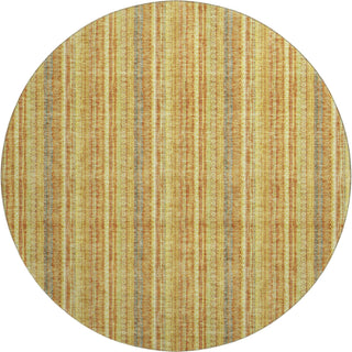 Piper Looms Mayfield Stripes AMF982 Honey Machine Washable Area Rug Round Main Image