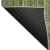 Piper Looms Mayfield Stripes AMF982 Olive Machine Washable Area Rug Backing Image