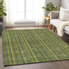 Piper Looms Mayfield Stripes AMF982 Olive Machine Washable Area Rug Lifestyle Image Feature