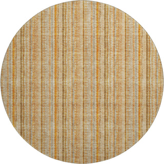 Piper Looms Mayfield Stripes AMF982 Peach Machine Washable Area Rug Round Main Image