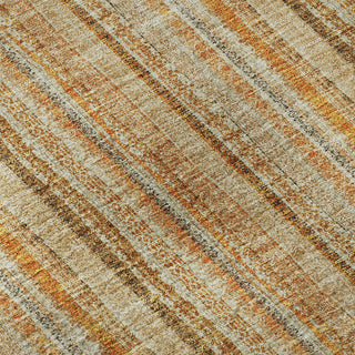 Piper Looms Mayfield Stripes AMF982 Peach Machine Washable Area Rug Swatch Image
