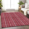Piper Looms Mayfield Stripes AMF982 Pink Machine Washable Area Rug Lifestyle Image Feature