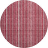 Piper Looms Mayfield Stripes AMF982 Pink Machine Washable Area Rug Round Main Image